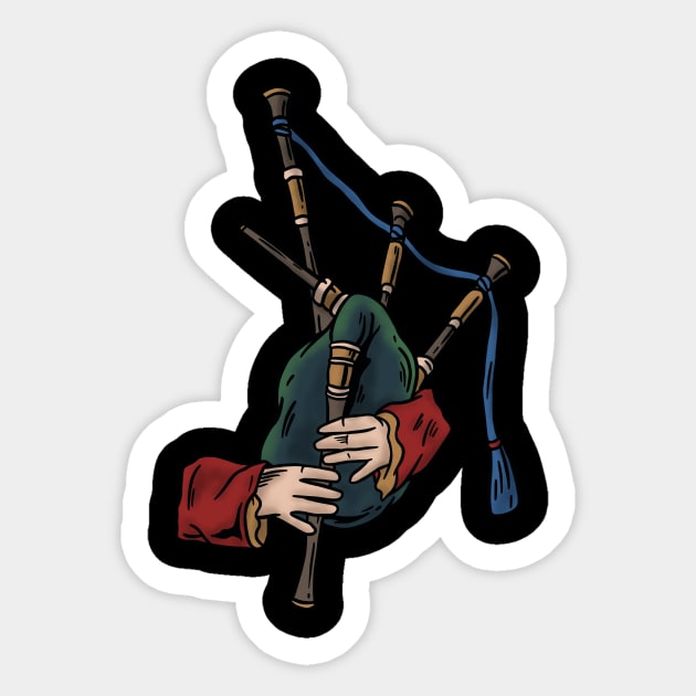 BAGPIPER PLAYER Sticker by Tee Trends